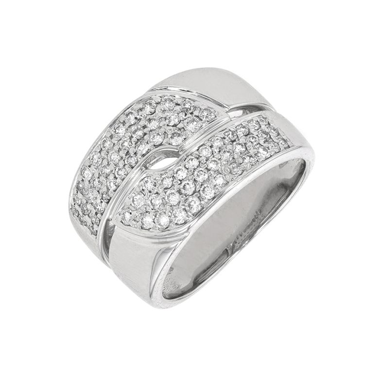Bague diamants 0.66 carat or blanc 7.99g Comme neuf -  reconditionné disponible sur Gemme Les Bijoux